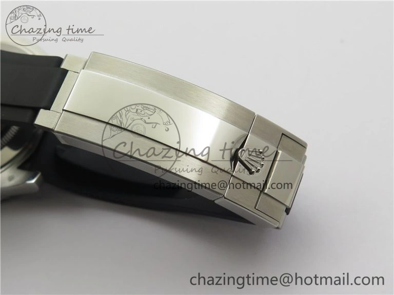 YACHT-MASTER 42MM 226659 3EF 1:1 BEST EDITION 3D BLACK CERAMIC BEZEL ON RUBBER STRAP VS3235