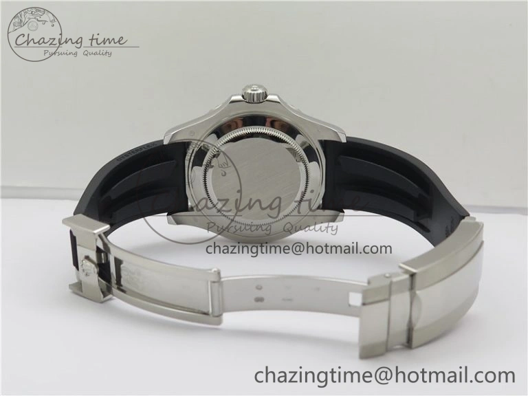 YACHT-MASTER 42MM 226659 3EF 1:1 BEST EDITION 3D BLACK CERAMIC BEZEL ON RUBBER STRAP VS3235