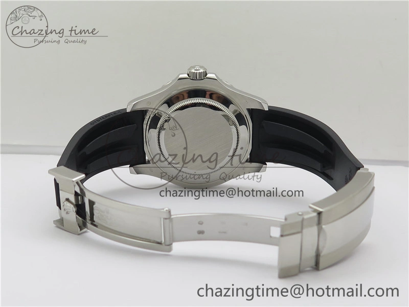 YACHT-MASTER 42MM 226659 3EF 1:1 BEST EDITION 3D BLACK CERAMIC BEZEL ON RUBBER STRAP VS3235