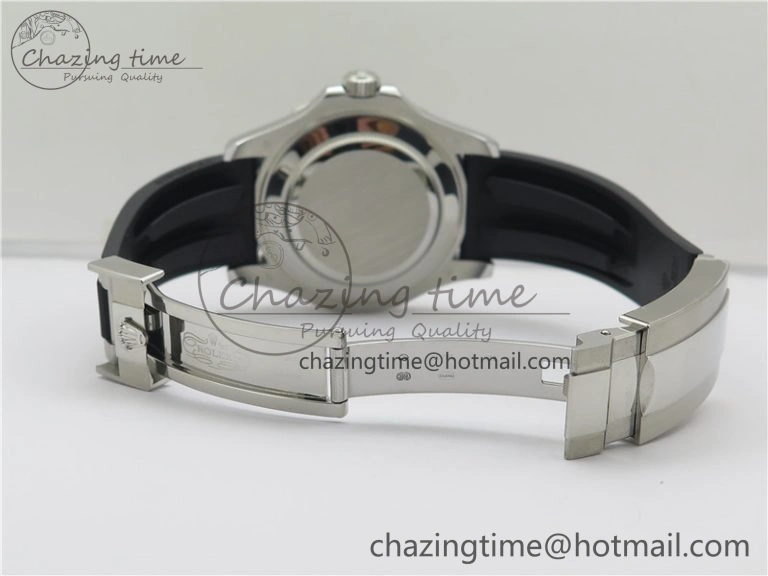 YACHT-MASTER 42MM 226659 3EF 1:1 BEST EDITION 3D BLACK CERAMIC BEZEL ON RUBBER STRAP VS3235