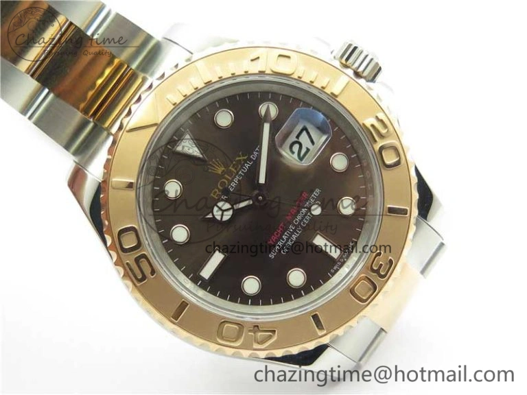 Yacht-Master 116621 ARF 1:1 Best Edition Brown Dial on SS RG Bracelet SH3135 V2