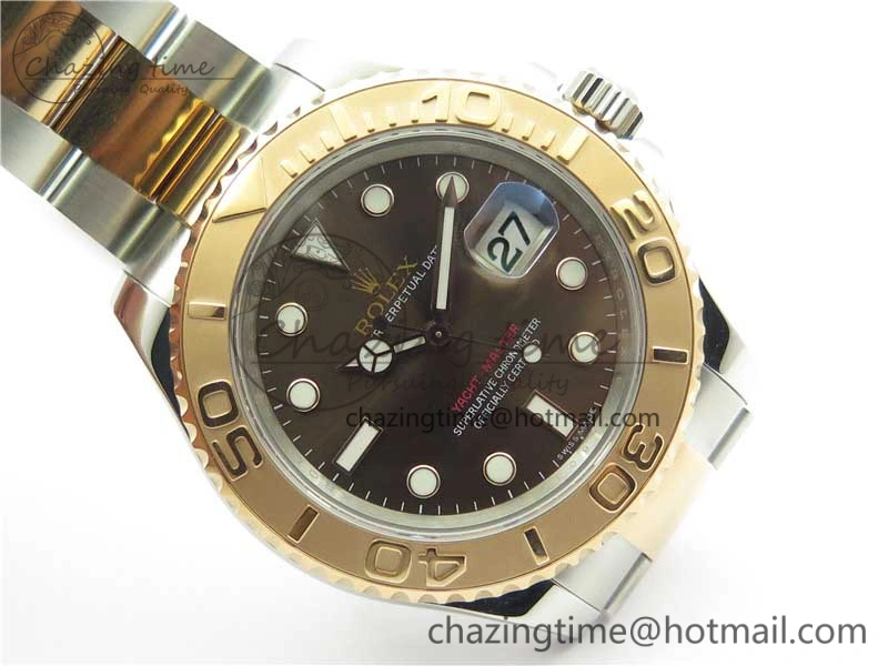 Yacht-Master 116621 ARF 1:1 Best Edition Brown Dial on SS RG Bracelet SH3135 V2