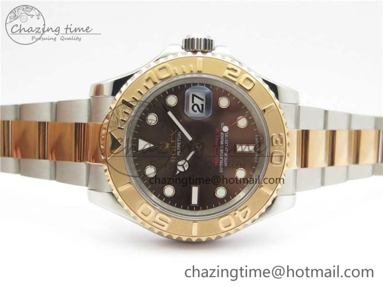 Yacht-Master 116621 ARF 1:1 Best Edition Brown Dial on SS RG Bracelet SH3135 V2
