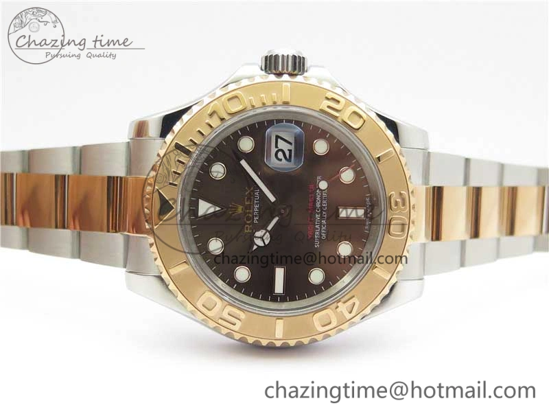 Yacht-Master 116621 ARF 1:1 Best Edition Brown Dial on SS RG Bracelet SH3135 V2