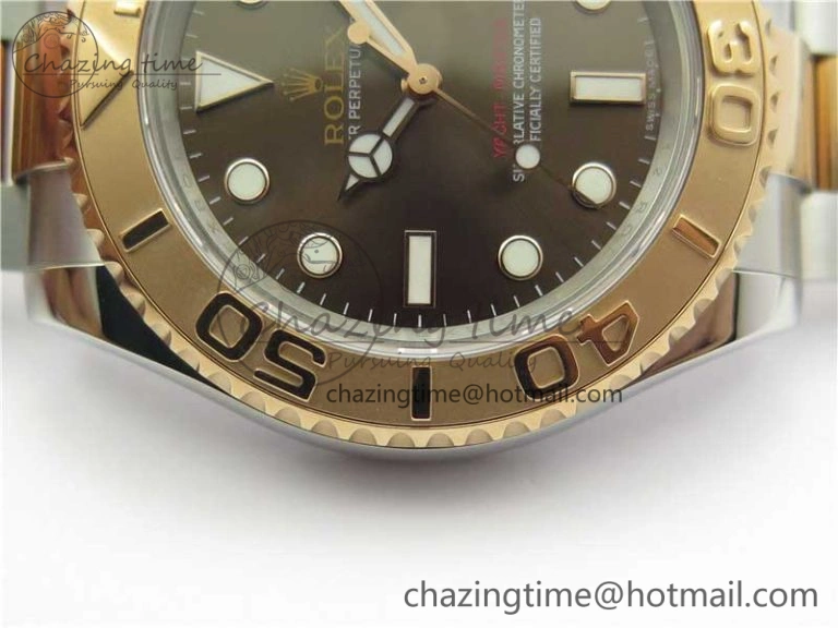 Yacht-Master 116621 ARF 1:1 Best Edition Brown Dial on SS RG Bracelet SH3135 V2