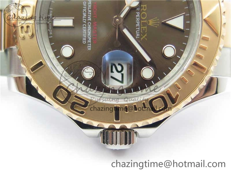 Yacht-Master 116621 ARF 1:1 Best Edition Brown Dial on SS RG Bracelet SH3135 V2