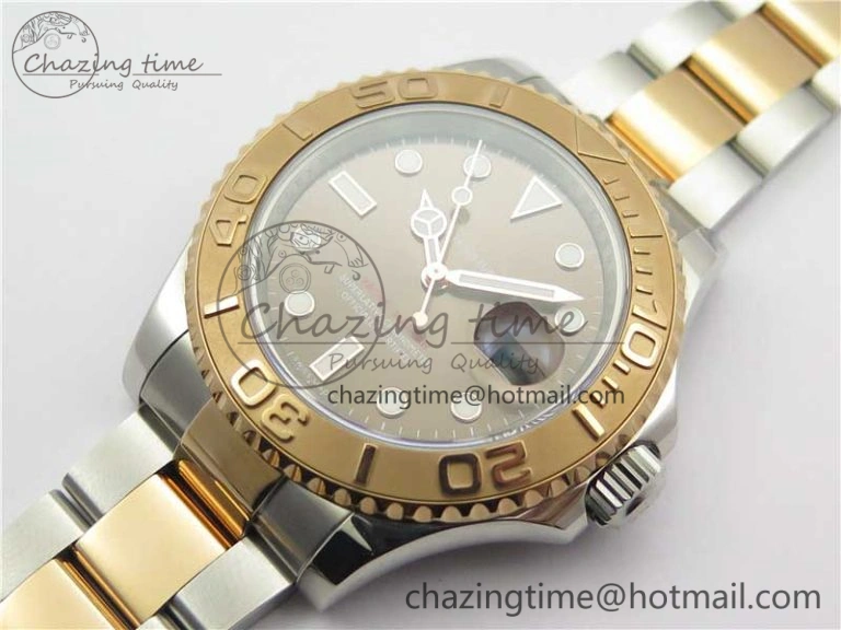 Yacht-Master 116621 ARF 1:1 Best Edition Brown Dial on SS RG Bracelet SH3135 V2