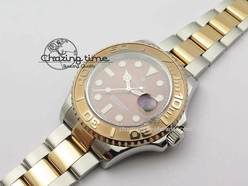 Yacht-Master 116621 BP-Maker RG Bezel Brown Dial On SS RG Bracelet A2836