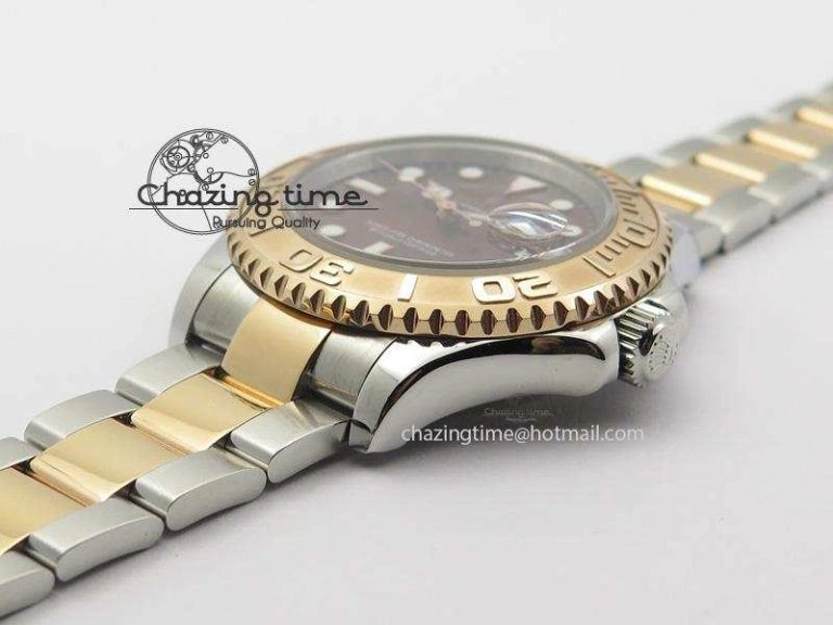 Yacht-Master 116621 BP-Maker RG Bezel Brown Dial On SS RG Bracelet A2836