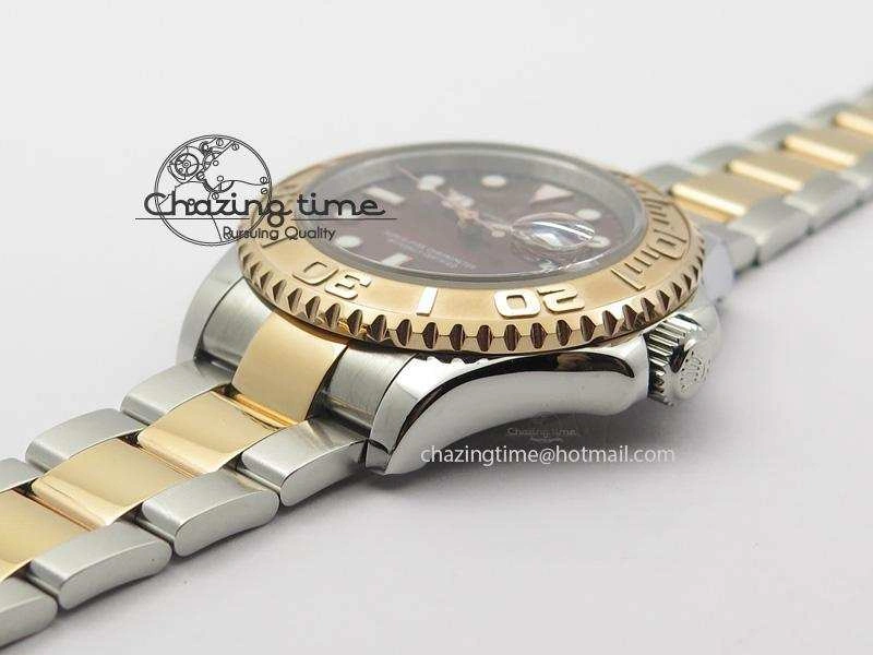Yacht-Master 116621 BP-Maker RG Bezel Brown Dial On SS RG Bracelet A2836
