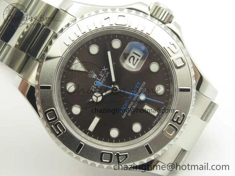 Yacht-Master 116622 904L SS GMF 1:1 Best Edition Baselworld Gray Dial on 904L SS Bracelet A2836
