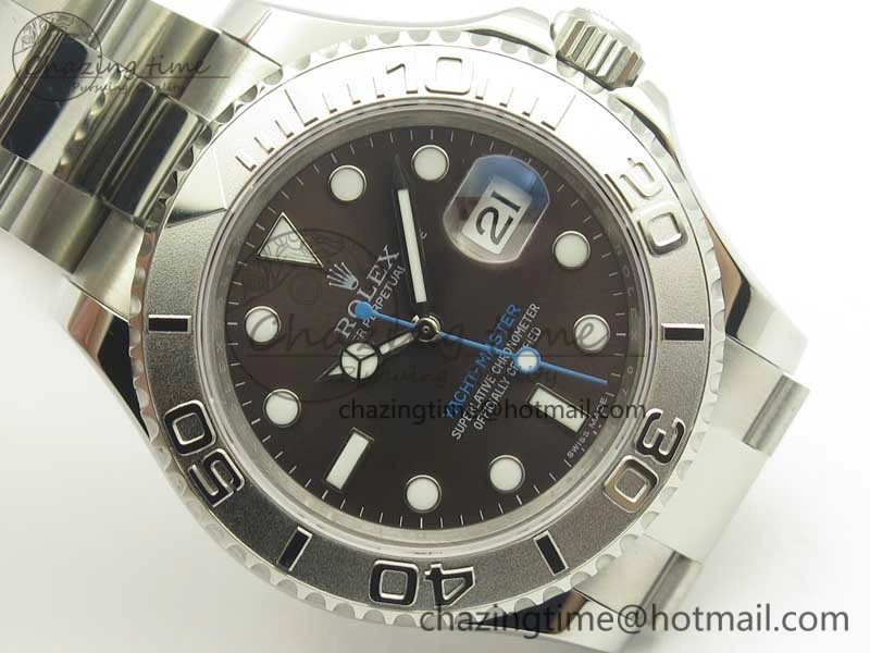 Yacht-Master 116622 904L SS GMF 1:1 Best Edition Baselworld Gray Dial on 904L SS Bracelet A2836
