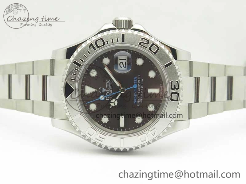 Yacht-Master 116622 904L SS GMF 1:1 Best Edition Baselworld Gray Dial on 904L SS Bracelet A2836