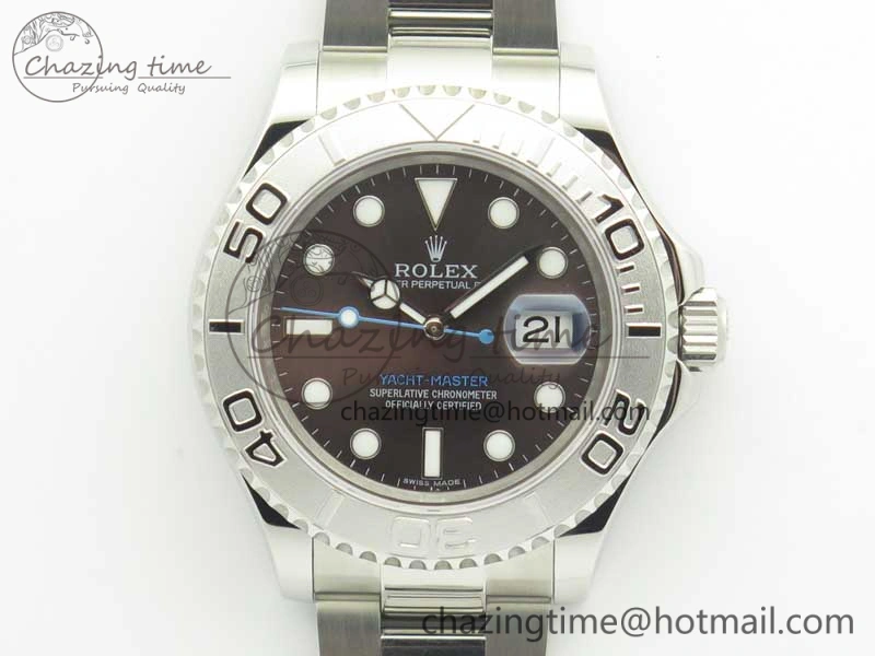 Yacht-Master 116622 904L SS GMF 1:1 Best Edition Baselworld Gray Dial on 904L SS Bracelet A2836