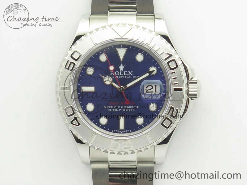 Yacht-Master 116622 904L SS GMF 1:1 Best Edition Blue Dial on 904L SS Bracelet A2836
