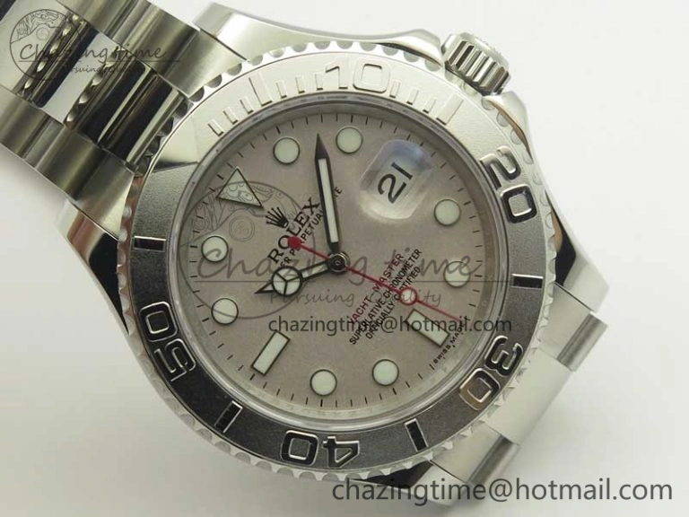 Yacht-Master 116622 904L SS GMF 1:1 Best Edition Silver Dial on 904L SS Bracelet A2836