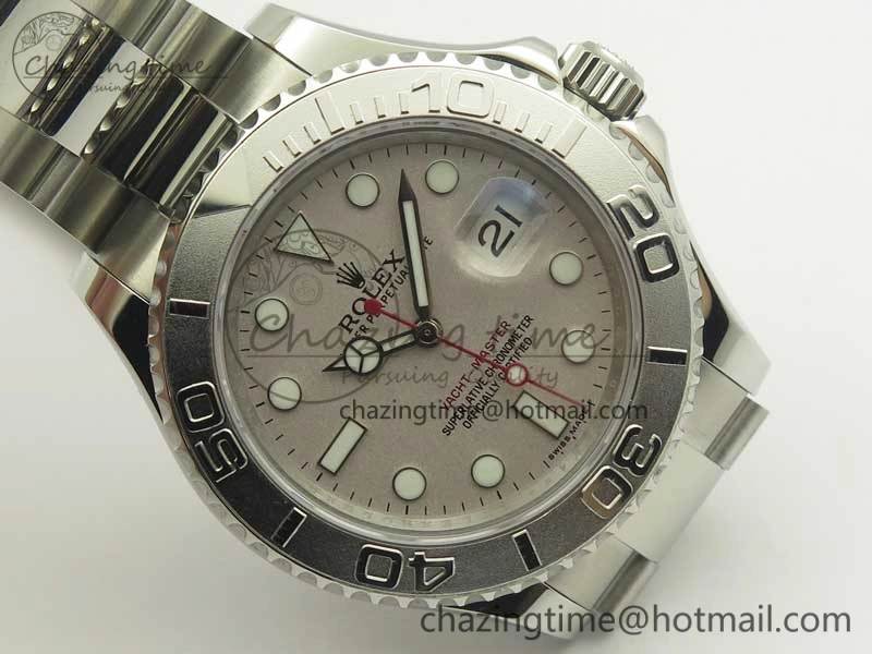 Yacht-Master 116622 904L SS GMF 1:1 Best Edition Silver Dial on 904L SS Bracelet A2836