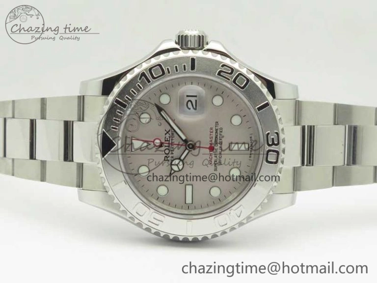 Yacht-Master 116622 904L SS GMF 1:1 Best Edition Silver Dial on 904L SS Bracelet A2836