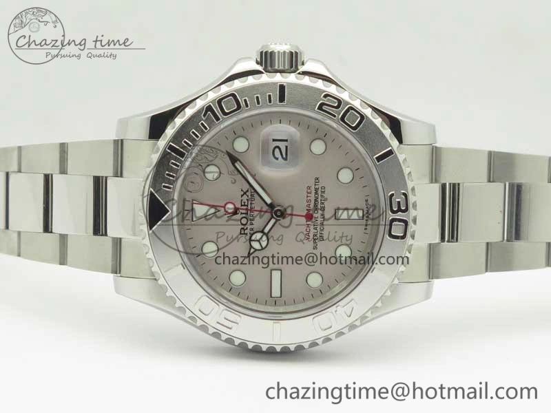 Yacht-Master 116622 904L SS GMF 1:1 Best Edition Silver Dial on 904L SS Bracelet A2836