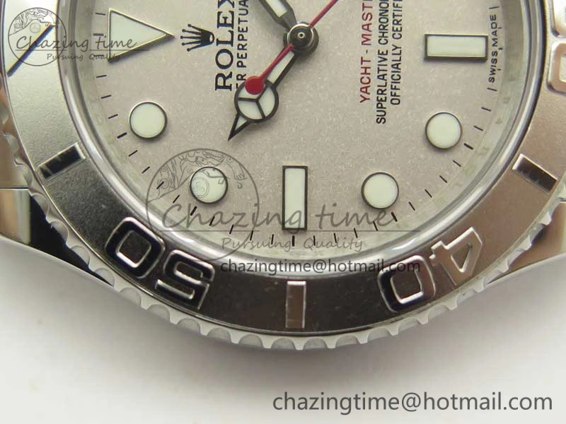 Yacht-Master 116622 904L SS GMF 1:1 Best Edition Silver Dial on 904L SS Bracelet A2836
