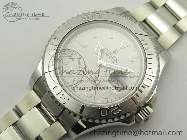 Yacht-Master 116622 904L SS GMF 1:1 Best Edition Silver Dial on 904L SS Bracelet A2836