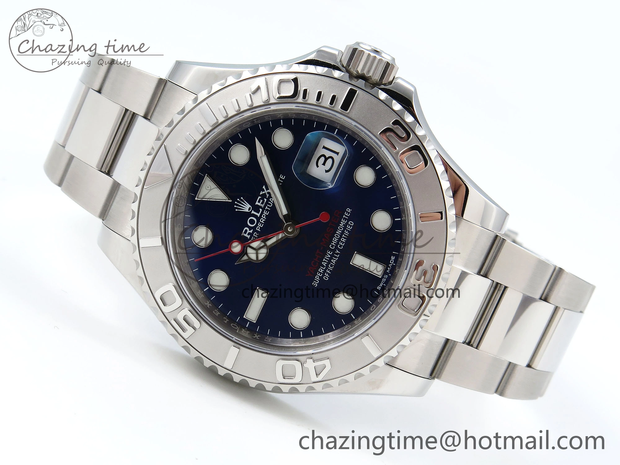 Yacht-Master 116622 904L Steel VSF 1:1 Best Edition Blue Dial on SS Bracelet VS3135