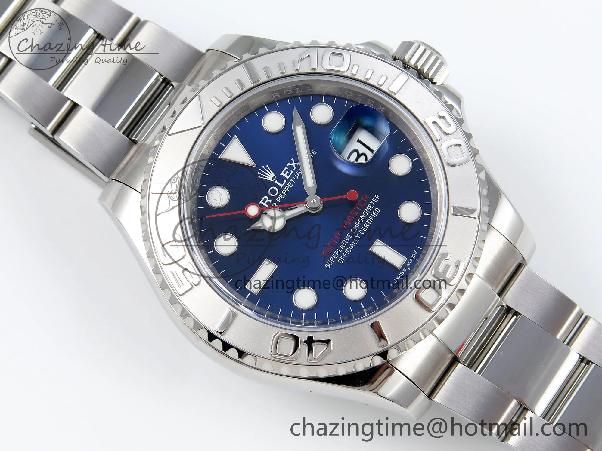 Yacht-Master 116622 904L Steel VSF 1:1 Best Edition Blue Dial on SS Bracelet VS3135