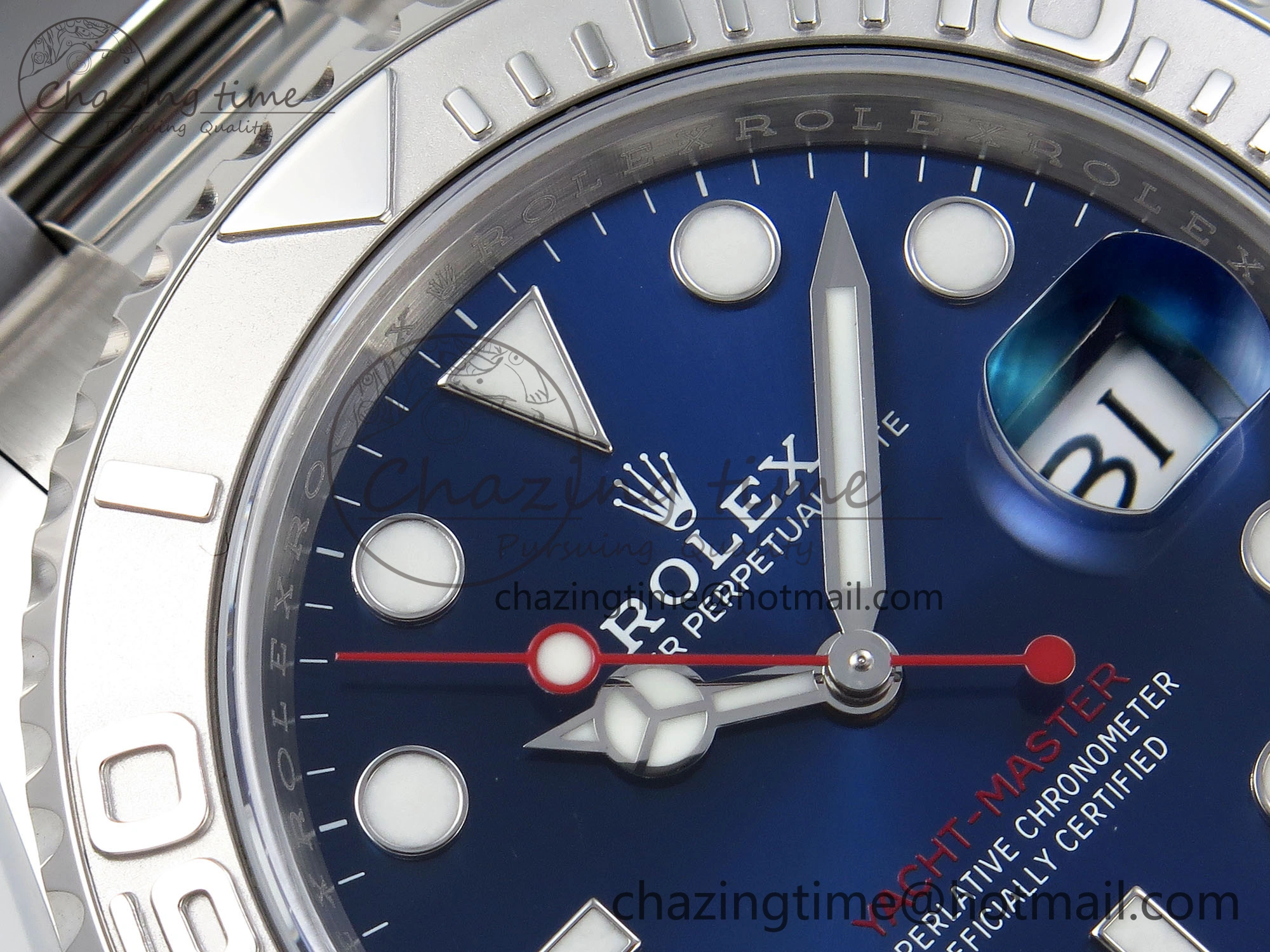 Yacht-Master 116622 904L Steel VSF 1:1 Best Edition Blue Dial on SS Bracelet VS3135