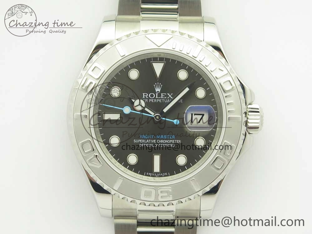 Yacht-Master 116622 ARF 1:1 Best Edition Dark Rhodium Dial on SS Bracelet SH3135