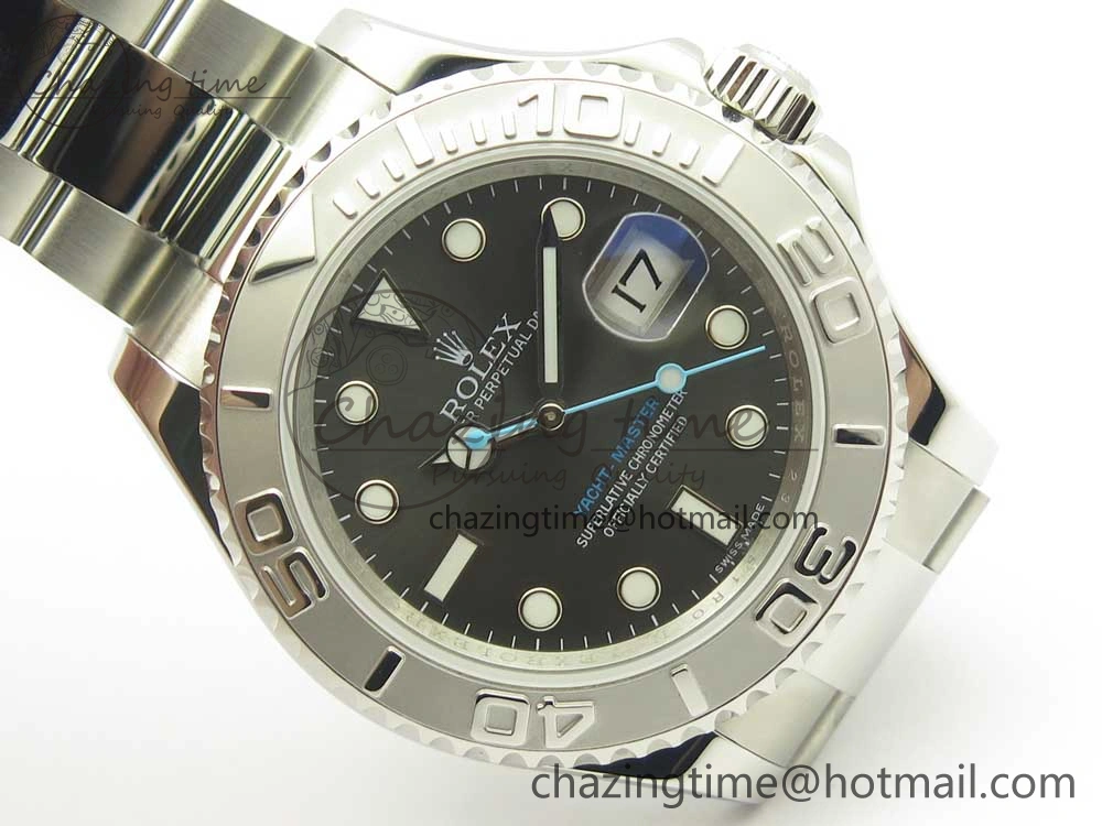 Yacht-Master 116622 ARF 1:1 Best Edition Dark Rhodium Dial on SS Bracelet SH3135