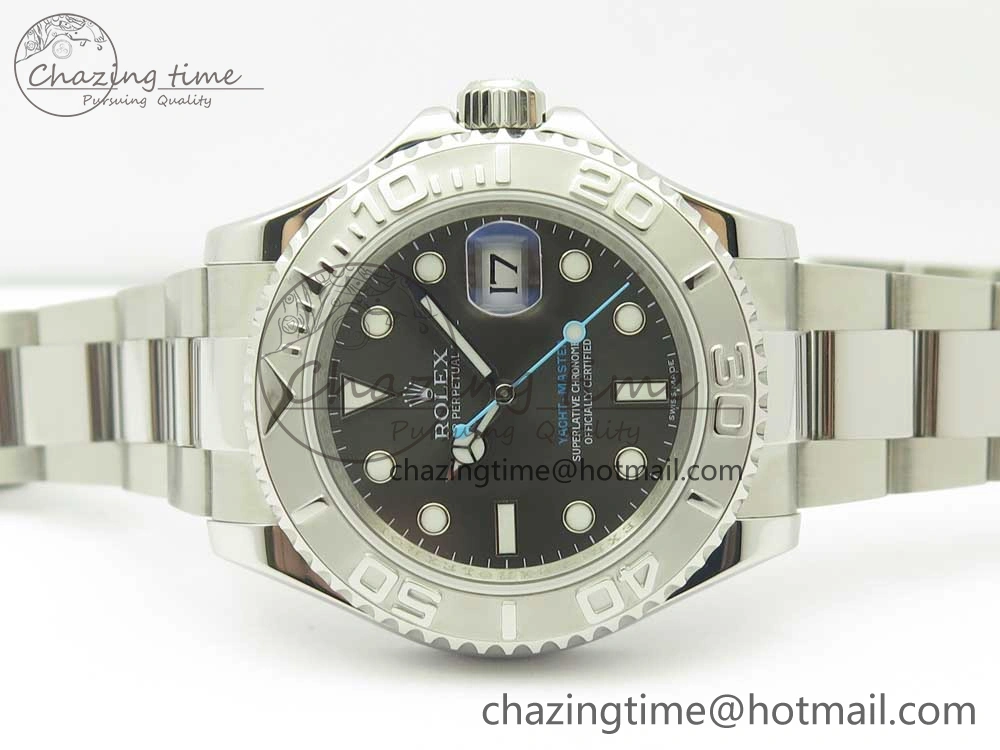 Yacht-Master 116622 ARF 1:1 Best Edition Dark Rhodium Dial on SS Bracelet SH3135