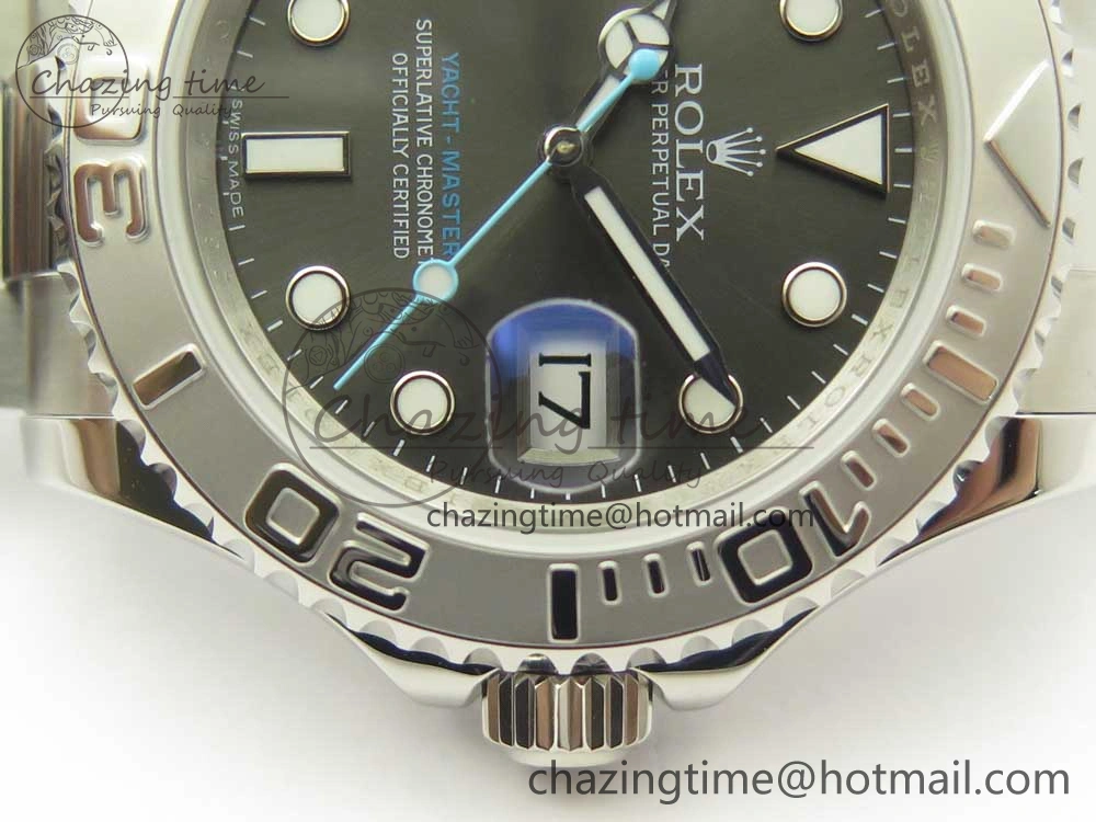 Yacht-Master 116622 ARF 1:1 Best Edition Dark Rhodium Dial on SS Bracelet SH3135