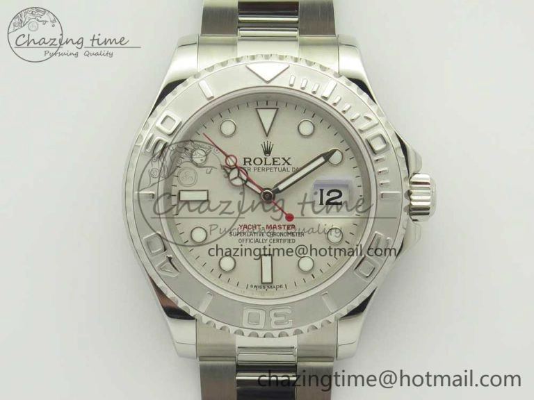 Yacht-Master 116622 ARF 1:1 Best Edition Silver Dial on SS Bracelet SH3135