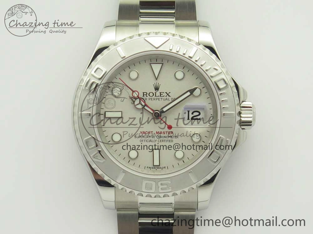 Yacht-Master 116622 ARF 1:1 Best Edition Silver Dial on SS Bracelet SH3135