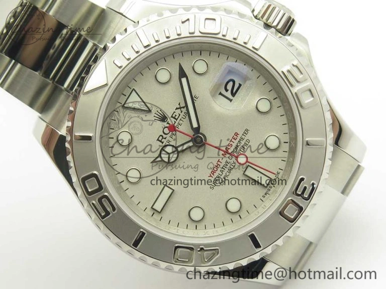 Yacht-Master 116622 ARF 1:1 Best Edition Silver Dial on SS Bracelet SH3135