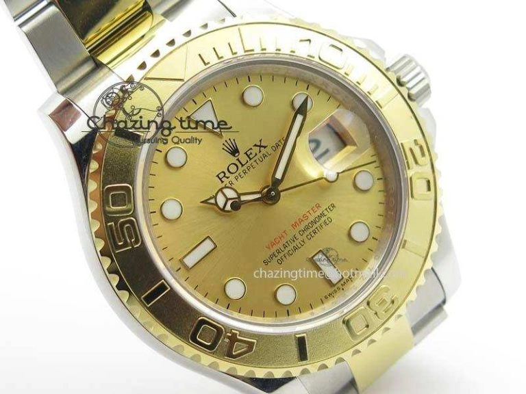 Yacht-Master 116622 BP-Maker Best Edition SS YG Gold Dial On SS YG Bracelet SA3135