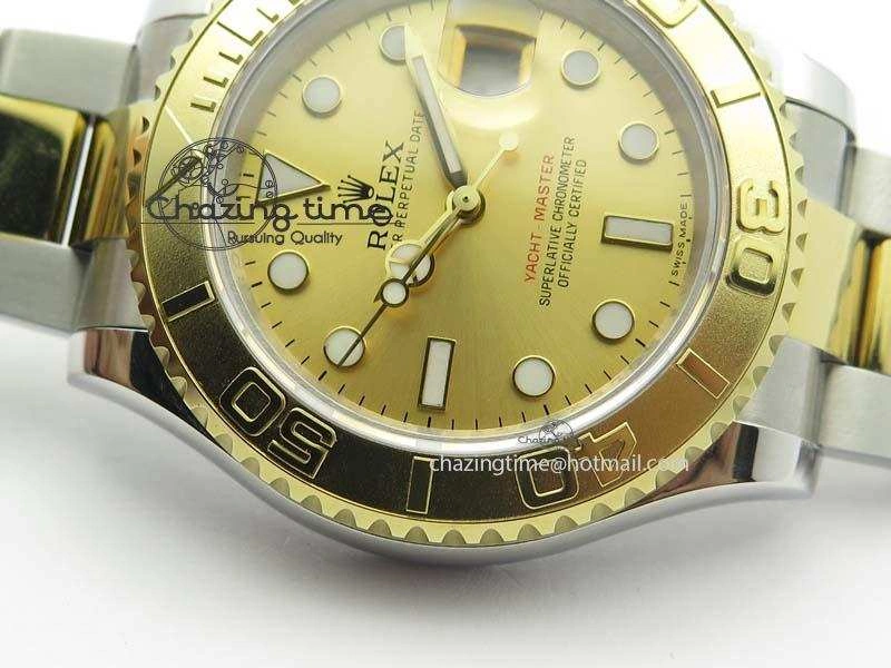 Yacht-Master 116622 BP-Maker Best Edition SS YG Gold Dial On SS YG Bracelet SA3135