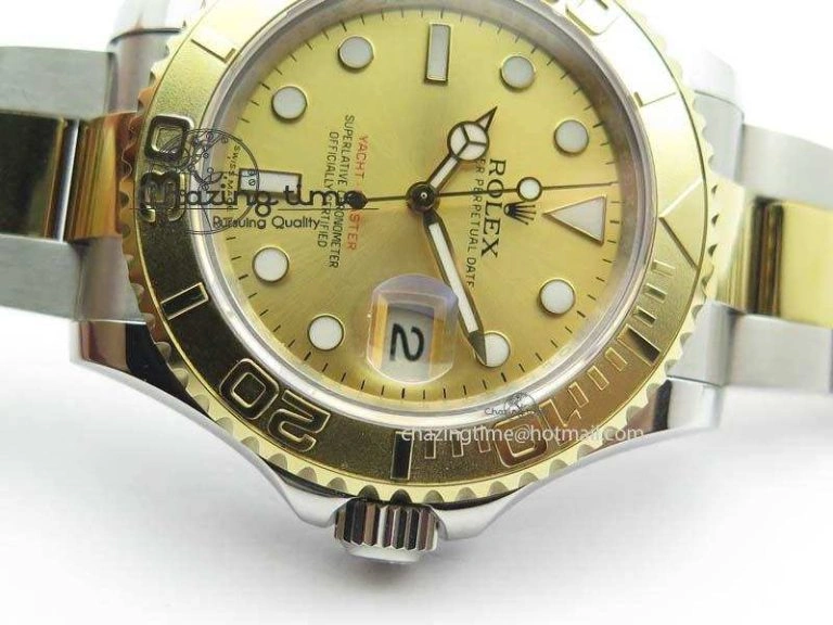 Yacht-Master 116622 BP-Maker Best Edition SS YG Gold Dial On SS YG Bracelet SA3135