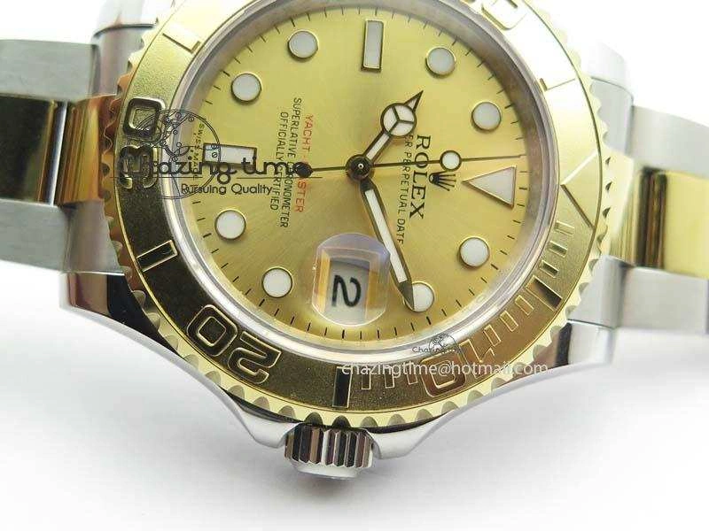 Yacht-Master 116622 BP-Maker Best Edition SS YG Gold Dial On SS YG Bracelet SA3135