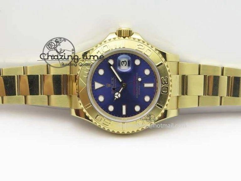 Yacht-Master 116622 BP-Maker Best Edition YG Blue Dial On YG Bracelet SA3135