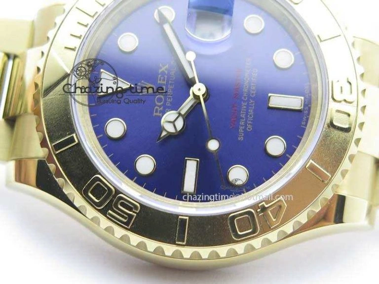 Yacht-Master 116622 BP-Maker Best Edition YG Blue Dial On YG Bracelet SA3135