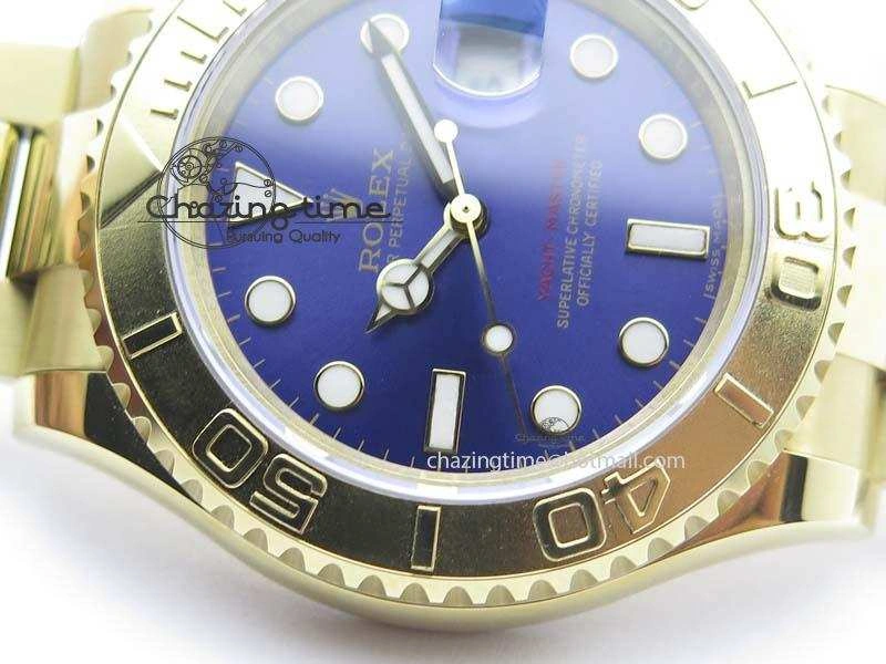 Yacht-Master 116622 BP-Maker Best Edition YG Blue Dial On YG Bracelet SA3135