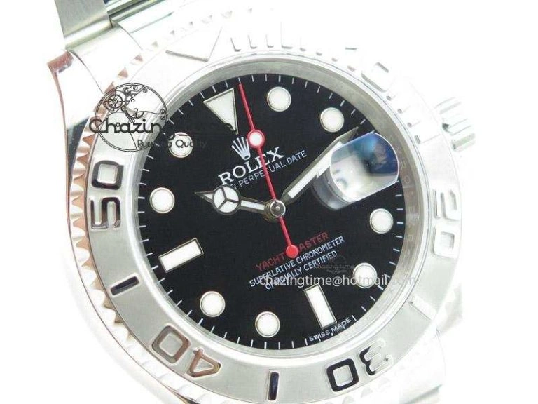 Yacht-Master 116622 Black Dial JF Best Edition On SS Bracelet SA3135 V2