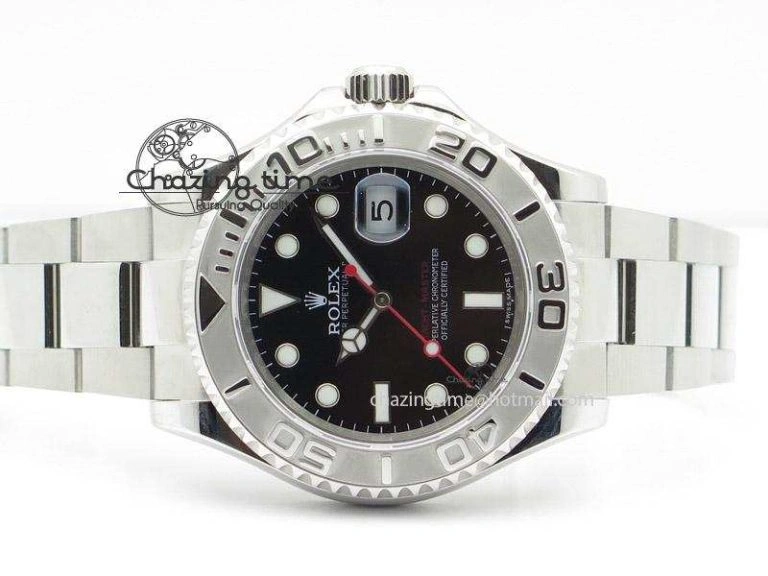 Yacht-Master 116622 Black Dial JF Best Edition On SS Bracelet SA3135 V2