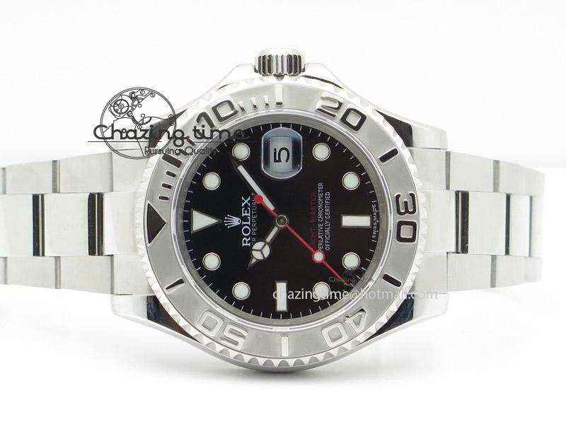 Yacht-Master 116622 Black Dial JF Best Edition On SS Bracelet SA3135 V2