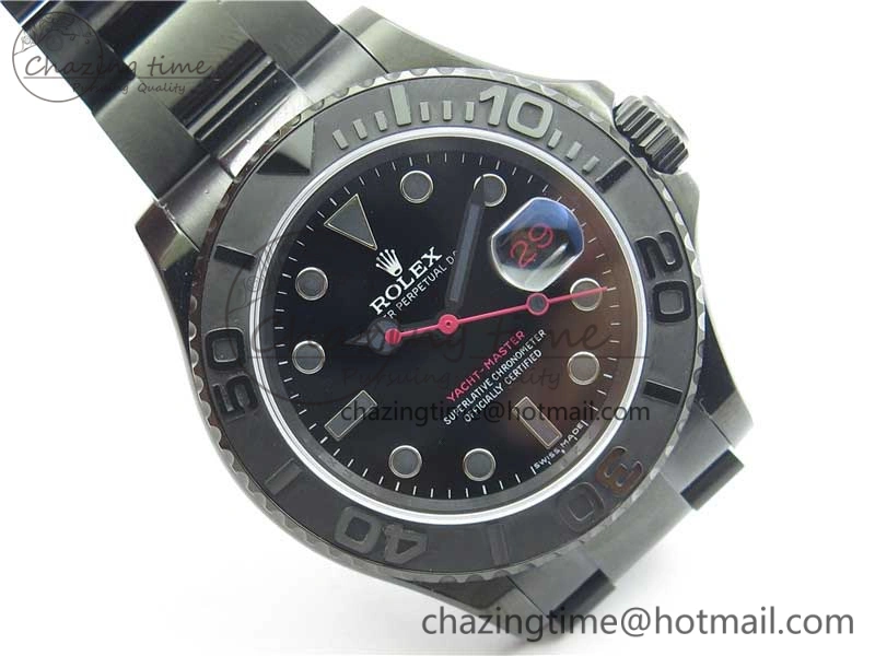 Yacht-Master 116622 DLC VRF Best Edition Black Dial on DLC Bracelet VR3135