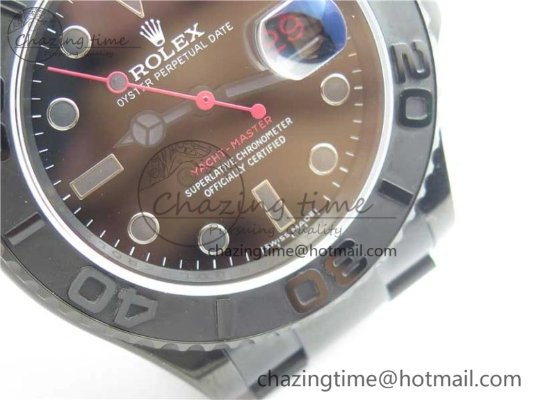 Yacht-Master 116622 DLC VRF Best Edition Black Dial on DLC Bracelet VR3135