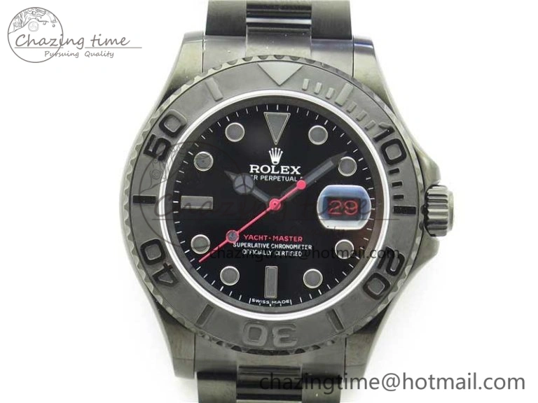 Yacht-Master 116622 DLC VRF Best Edition Black Dial on DLC Bracelet VR3135