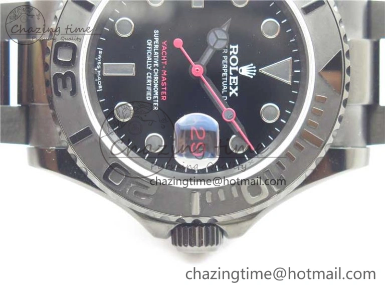 Yacht-Master 116622 DLC VRF Best Edition Black Dial on DLC Bracelet VR3135