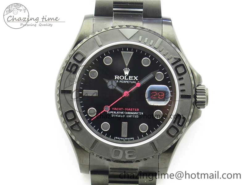 Yacht-Master 116622 DLC VRF Best Edition Black Dial on DLC Bracelet VR3135